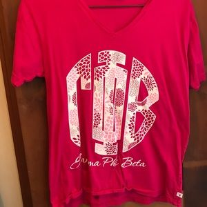 Gamma Phi Beta Floral Bid Day Shirt